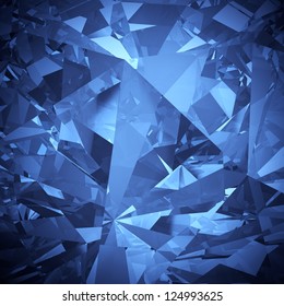 Luxury Blue Crystal Facet Background