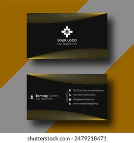 Luxury Business Card Design Mockup - Powered by Shutterstock