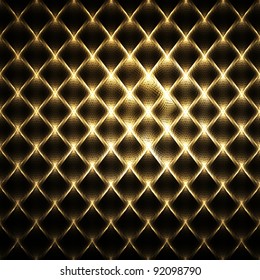 Luxury golden fence mosaic