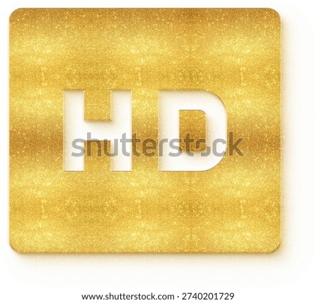 Luxury golden glitter solid HD high definition icon