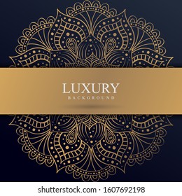 Luxury mandala geometric design  gold color - Powered by Shutterstock