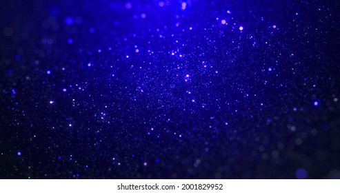 Luxury Modern Blue Purple Space Galaxy Stars Falling Bokeh Glitter Golden Falling Particles Shimmer For Show Recognition Award Night Fashion Event Night Concert Celebrity Wedding Ceremony Festival