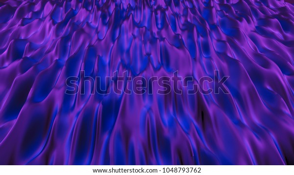 Luxury Purple Drapery Fabric Background 3d Stock Illustration