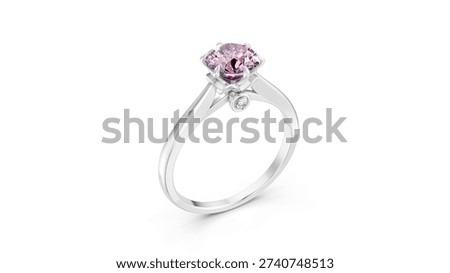Luxury ring highlighting simplicity and elegance.