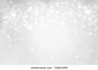 Luxury Silver Bokeh Background