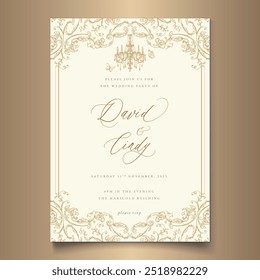 Luxury Vintage Wedding Invitation Background - Powered by Shutterstock