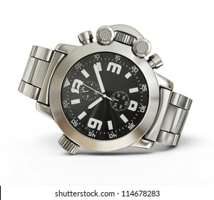 Luxury Watch Isolated On A White Background