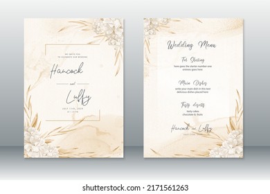 Luxury wedding Invitation card design art - Powered by Shutterstock