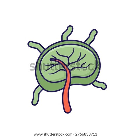 lymph nodes icon vector illustration. human anatomy lymph nodes icon