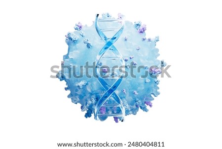 Lymphocytes and biomedical concept, 3d rendering. 3D illustration.
