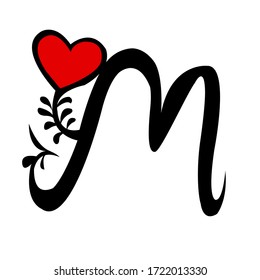M Letter Love Tattoo Images Stock Photos Vectors Shutterstock