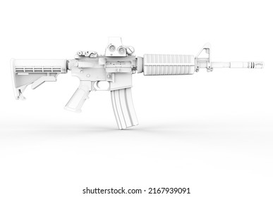 M4A1 Assault Rifle AR15 Weapon