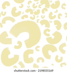 Macaroni Pattern On White Background