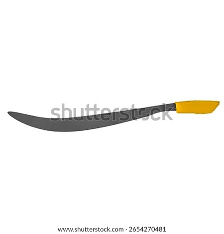 Machete vector artwork isolated white background