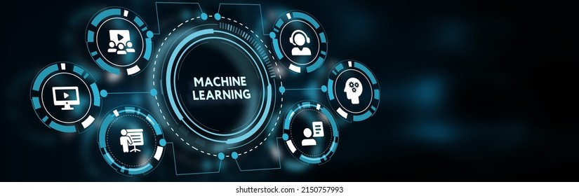 Machine learning artificial intelligence AI concept.
