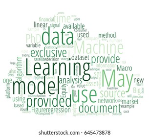 Machine Learning Finance Word Cloud Stock Illustration 645473878 ...
