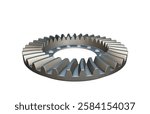 MACHINERY DIFFRENTIAL CROWN GEAR 3D RENDER IMAGE