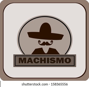 Machismo Banner Template With Sombrero