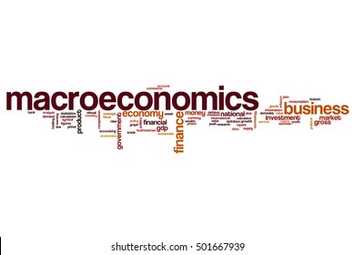 Macroeconomics Word Cloud Concept