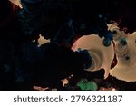 Made from liquid art, using water, paint, soap, oil and inks. Macro photos. Various colors and textures.