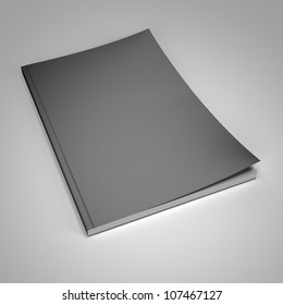 Magazine With Blank Cover Template 3d Render