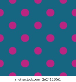 Lunares magenta en verde