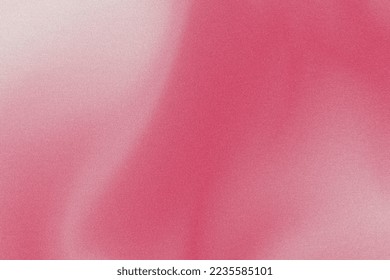 Magenta wave gradient. Digital noise, grain texture. Abstract y2k background. Retro 80s, 90s style. Wall, wallpaper. Minimal, minimalist. Burgundy background. Red, pink, carmine, ruby, beige colors.