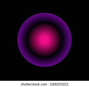 Magic Ball Icon On Black Background For Cover Template Or Wallpaper 