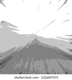 The magic of beautiful gray illustrations