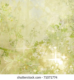 Magic Garden Digital Painting Background