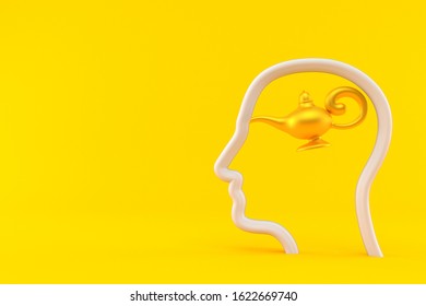 Magic lamp inside head