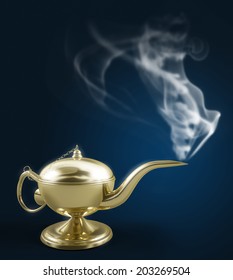 Magic Lamp And Smoke