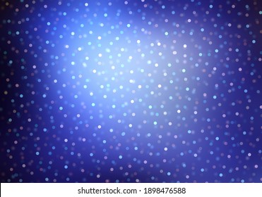 Magic Night Deep Blue Glitter Confetti Textured Background For Winter Holidays Illustration.