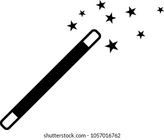 Vector Magic Wand Icon Star Sparkle Stock Vector (Royalty Free) 401410705