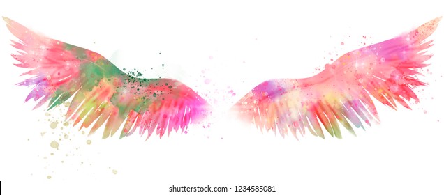 Magic Watercolor Wings