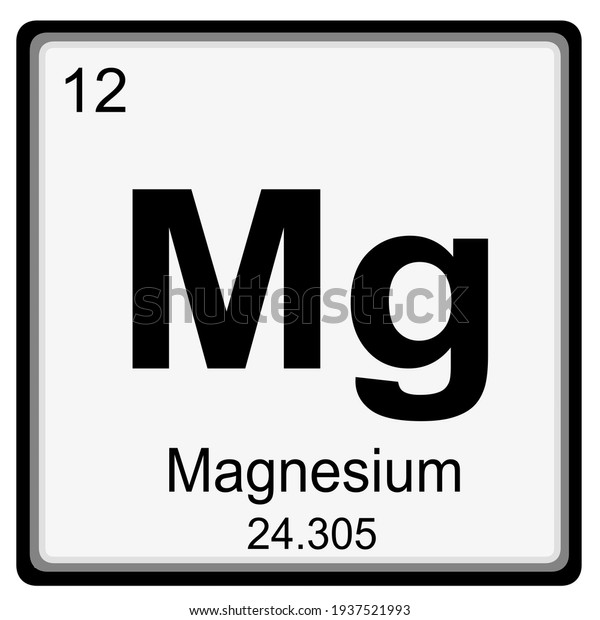 Magnesium Atomic Number Mass Number Stock Illustration 1937521993 ...