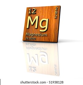 Magnesium Form Periodic Table Elements Wood Stock Illustration 51938128 ...