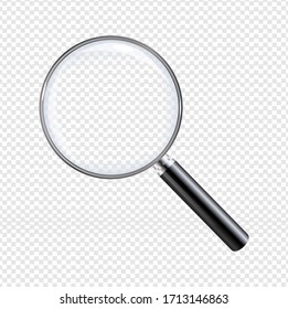 Magnifier With Isolated Transparent Background