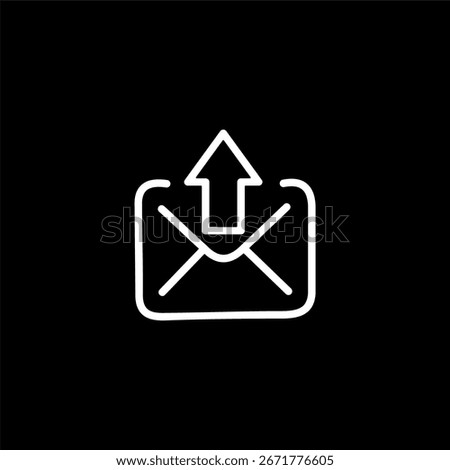 MAIL - thin line vector icon set. Pixel perfect. Editable stroke. The set contains icons: E-Mail, Mail, Envelope, Letter Sending, Inbox Letter