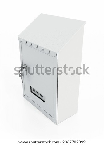 Mailbox isolated on white background. 3D illustration.