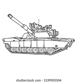 Main Battle Tank Some Country Drawing Stock Illustration 1539905504 ...