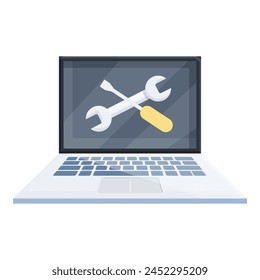 Maintenance laptop repair icon. Cartoon of Maintenance laptop repair icon for web design isolated on white background - Powered by Shutterstock