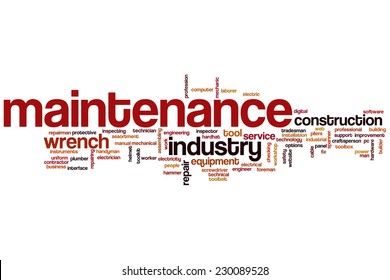 Maintenance Word Cloud Concept Stock Illustration 230089528 | Shutterstock