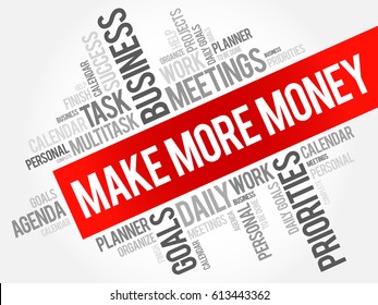 Make More Money word cloud business concept - Powered by Shutterstock