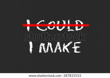 I make script on a black blackboard