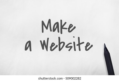 Make a Website Web Development Social Media Networking Concept
