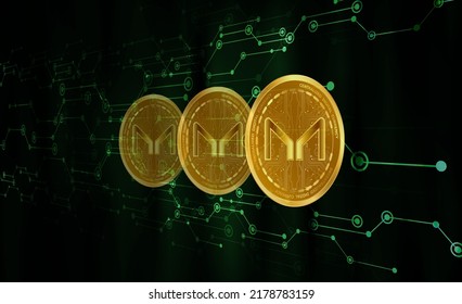 Maker Virtual Currency Images 3d Drawings Stock Illustration 2178783159 ...