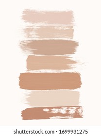 Makeup Swash Art Skin Tones Color Palette