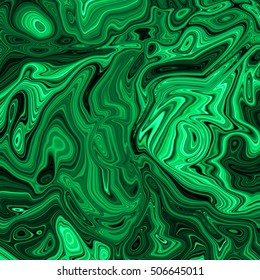 Malachite Texture, Abstract Green Background