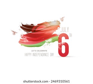 Malawi Independence day creative art - Powered by Shutterstock